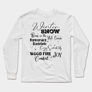 Winter Snow Long Sleeve T-Shirt